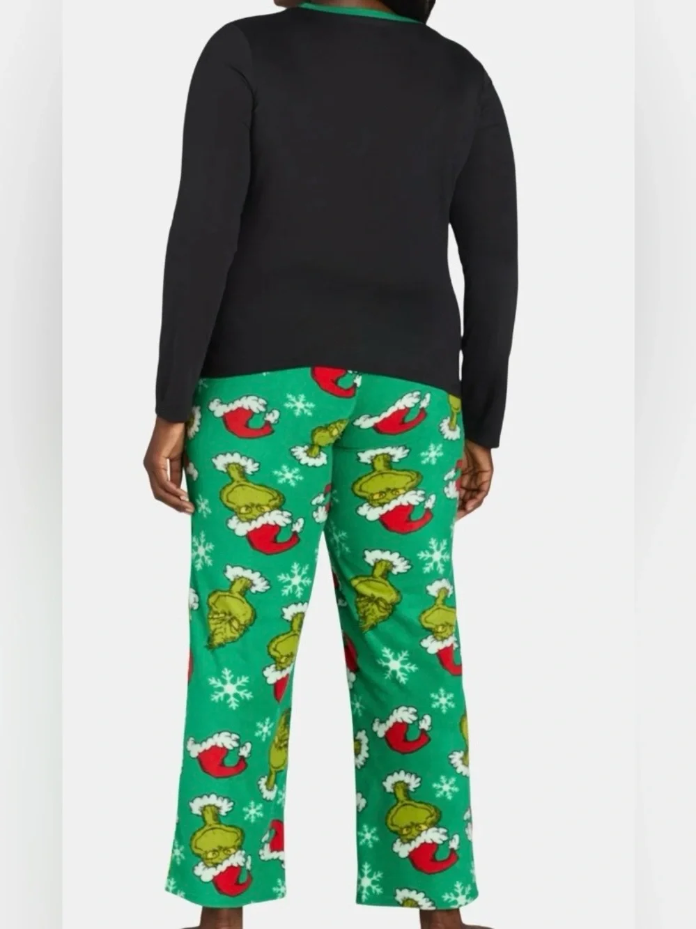 BRAND NEW Merry Grinchmas! Women’s Green & Black Grinch Pajama Set Size 2X
